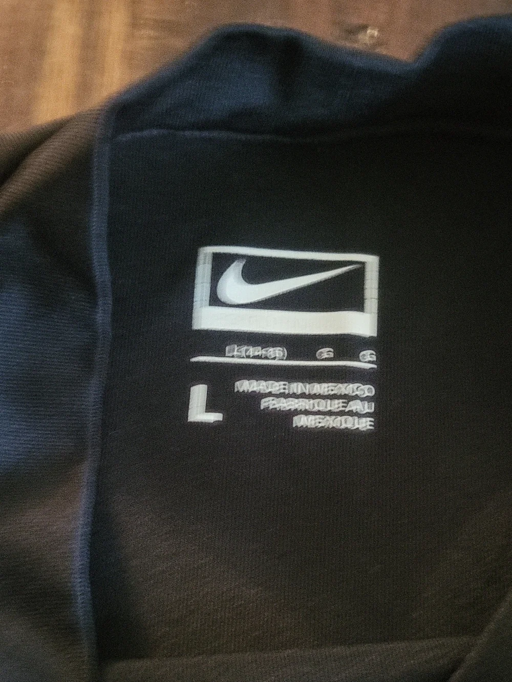 Nike Black Long-Sleeve Performance Top SZ L 14-16
